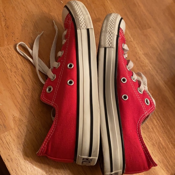 Converse all star sneakers classic red snd white nice M6, W8 unisex - Picture 3 of 15